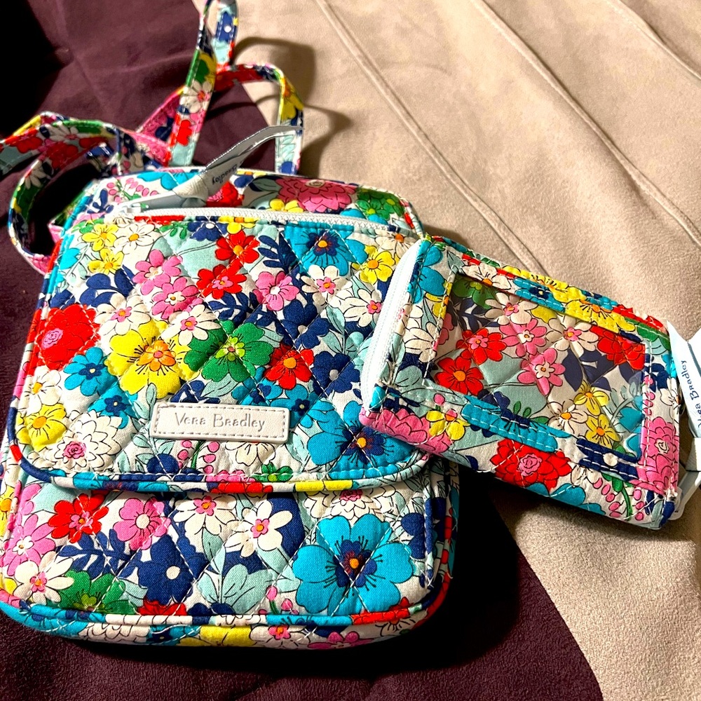 Vera Bradley Crossbody with small wallet